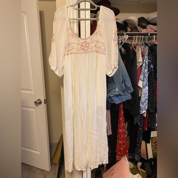 Free People Wedgewood Maxi Dress in ivory NWT - Picture 4 of 7